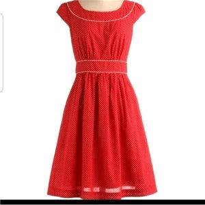 Emily and Fin polka dotted dress with pockets